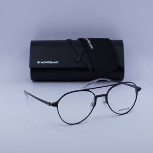 Montblanc MB0195O 001 Aviator Eyeglasses 55mm – Black